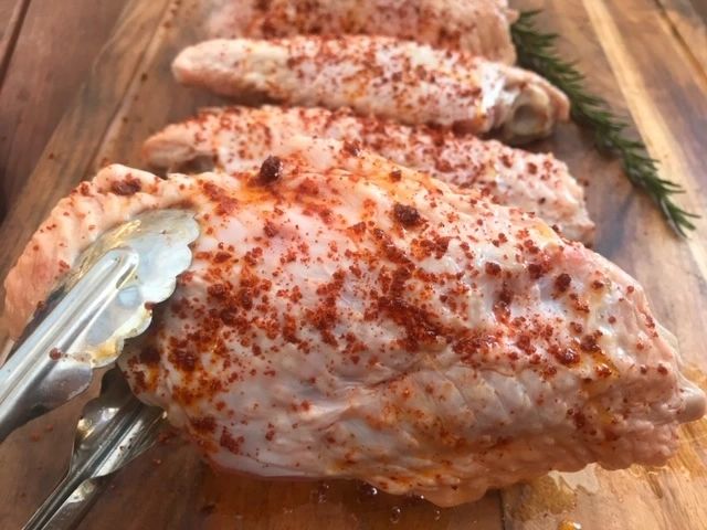 charcoal BBQ turkey wings 02