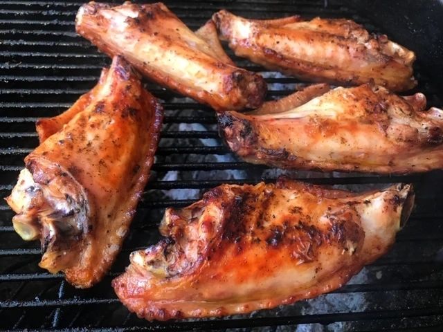 charcoal BBQ turkey wings 03
